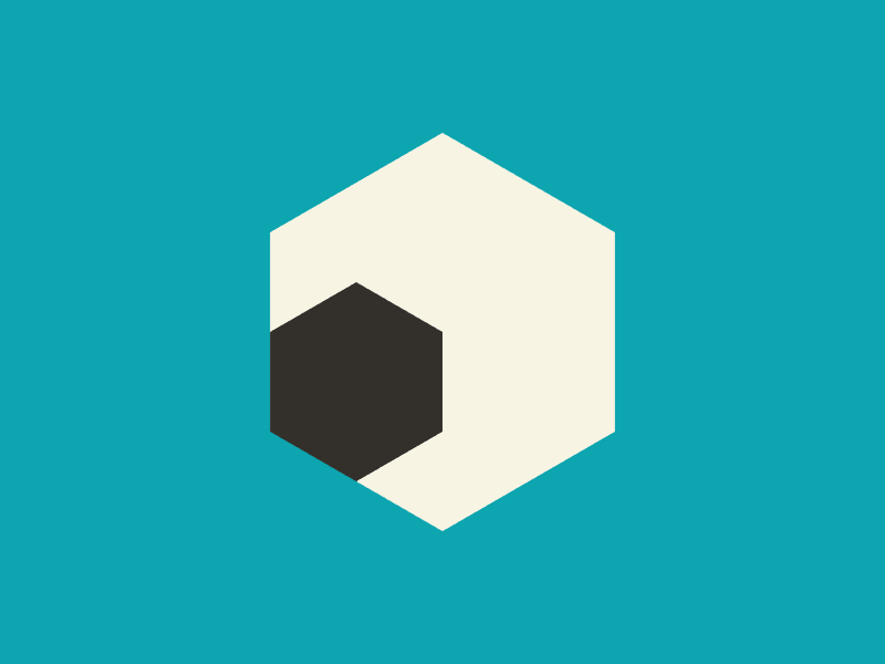 Hexagons / Cube geometry gif motion processing