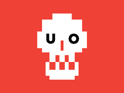 Uh Oh! dead death illustration pixel skull vector