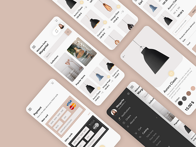 Lamp Shop App app design lamp mobile design ui