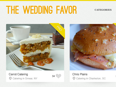 The Wedding Favor bride concept dessert food fun groom profiles texture wedding