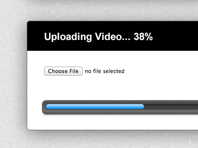 Viditor Upload progress bar upload