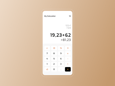 Calculator - Daily UI #004 app calculator dailyui design mobile ui ux