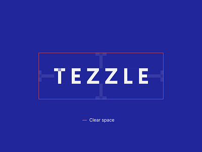 Tezzle - Logo clear space brand identity branding flat guidebook guideline guidelines logo logodesign logotype typography