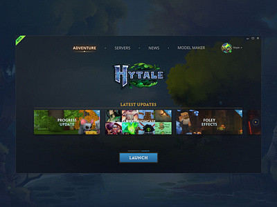 Hytale Launcher Play - Concept