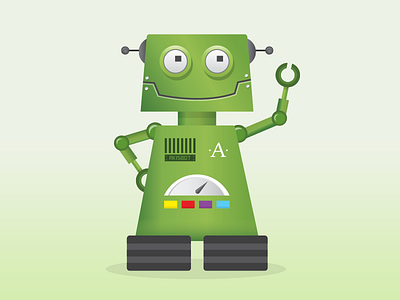 Akisbot akismet character green robot vector