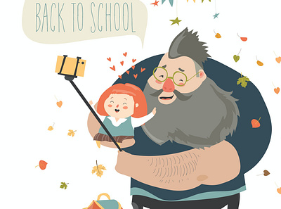 Back To School design illustration illustration design vector