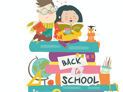 Back To School design illustration illustration design vector