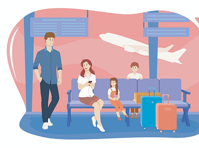 Airport Illustration design illustration illustration design vector
