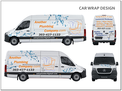 Car Plumbing car car wrap car wrap design design mercedes sprinter plumbing water