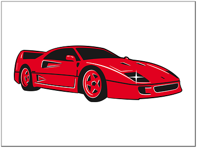 Ferarri car ferrari ferrari ullustration illustration red red car