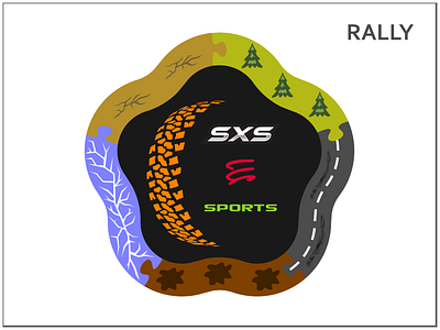 Rally cross crossover design logo logo design offroad offroad logo rally suv