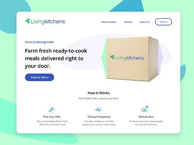 Living Kitchens Landing Page