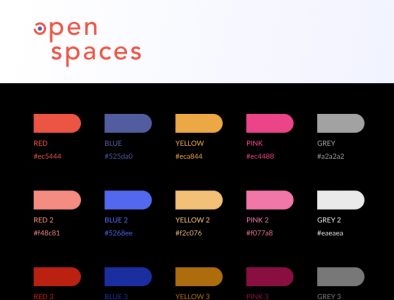 Open Spaces - Primary & Secondary Colors