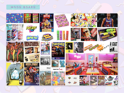 90s Moodboard & Themed Website