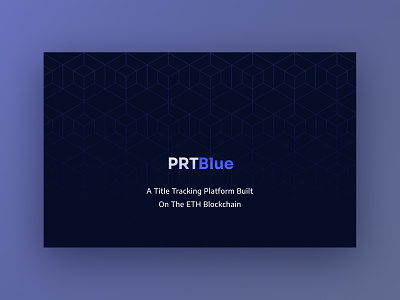 PRTBlue Early Stage Financing Deck