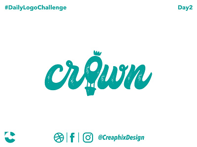 Crown Baloon Logo - #dailylogochallenge art branding dailylogochallenge design illustration illustrator logo typography vector
