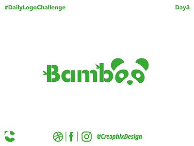 Bamboo Logo - #dailylogochallenge bamboo bamboo logo branding dailylogochallenge design greenlogo illustration illustrator logo panda panda logo typography vector