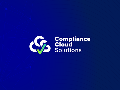 CCS — Compliance Cloud Solutions, Logo approved blue check mark cloud compliance cyber gradient logo security validate