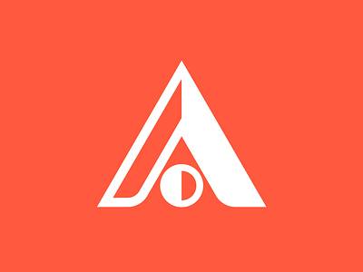 A - Logo-A-Day a clean letter logo orange simple typography