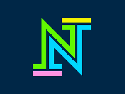 "N" Letter Project alphabet clean color fun letter logo modern n simple timeless type