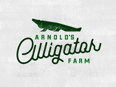 Alligator Farm Type Logo