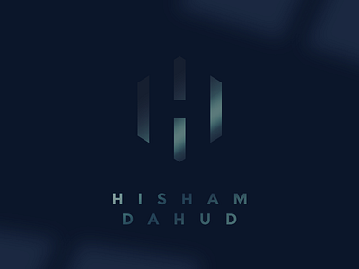 Hisham Dahud Logo - Full amplifier artist clean clever electronic h high influencer letter logo music musician negative space opulent personality simple sound sound bars teacher
