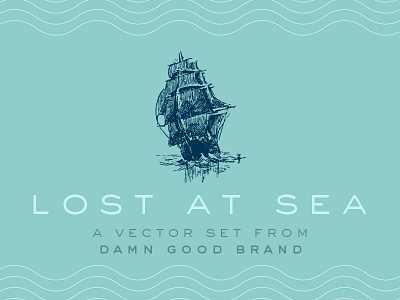"Lost at Sea" Vector Set download illustration ocean pack sea set vector