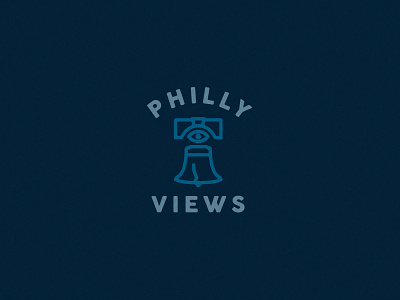 Philly Views Logo bell eye liberty logo philly view