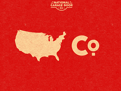 National Garage Door Co. Logo america logo usa