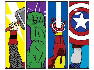 Assemble Poster Series avengers fan art hulk iron man marvel posters thor
