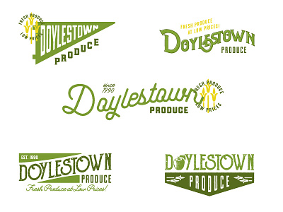 Doylestown Produce Logo Design Concepts