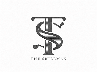 The Skillman Monogram Logo custom logo monogram s serif skillman t