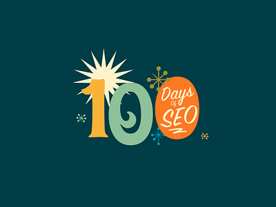 Another 100 Days of SEO branding fun logo retro seo