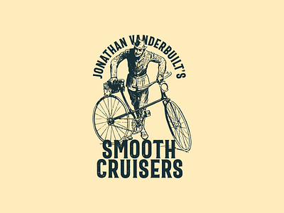 J Vanderbuilt's Smooth Cruisers Logo art bicycle brand branding cruiser fedora hipster hipster logo illustration logo template template vintage vintage badge vintage logo