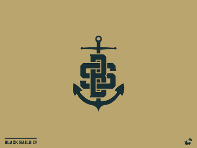 Black Sails Brand Monogram Logo