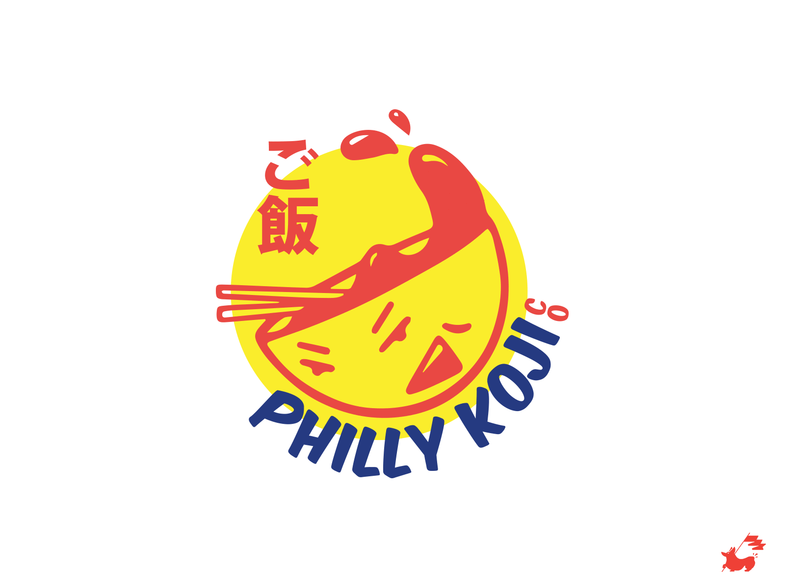 Philly Koji Co. - Final Logo animation badge branding character design chopsticks circle company gif japan japanese logo meal miso pa philadelphia philly small business
