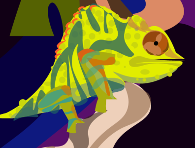 Lizard design illustration