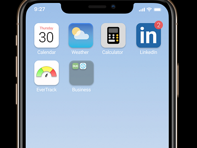 EverTrack Mobile UI Design