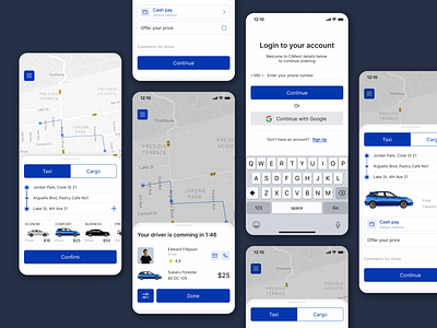 Taxi Booking App app design figma illustration interface ios minimal mobile mobile app taxi taxo booking ui user experience ux