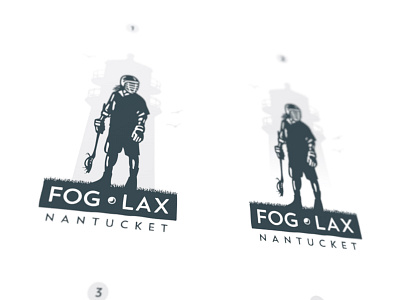 FOG LAX lacrosse lighthouse logo nantucket