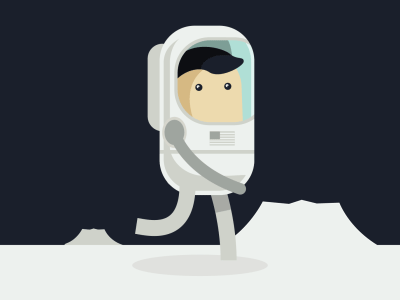 Spaceman walk animation frasier davidson gif learn skillshare
