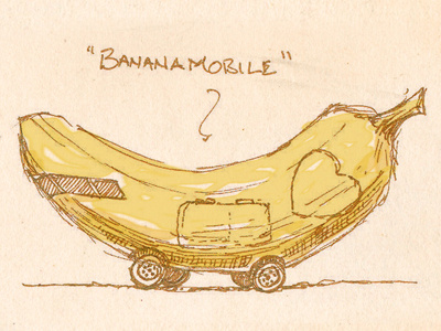 Pitching some bananas (pt 2) bananas concept sketch vehicle