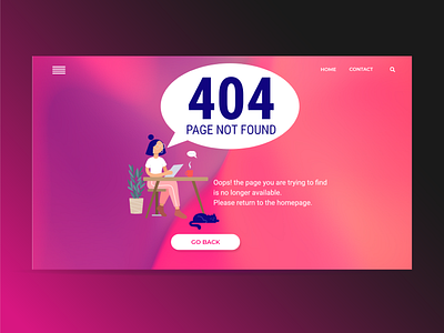 Daily UI #008 - 404 Not Found Page 404 404 error 404 error page 404page adobexd branding color colorful colour creative dailyui dailyuichallenge design designs ui uiux user experience ux vector