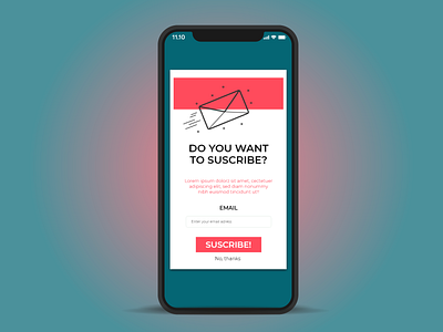 Daily UI #026 - Suscribe adobexd dailyui dailyuichallenge design designs email suscribe ui design uidesign uiux user experience