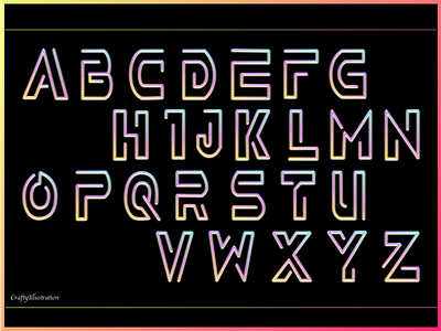 Alphabets alphabets animation app art branding design designer icon illustration illustration art illustrator logo neon colors sketch sketchbook sketches typography ui uiux vectorart