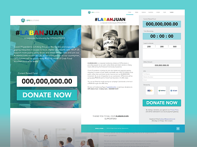 Fundraising Page basic basic design clean design flat fundraising simple ui web webdesign website