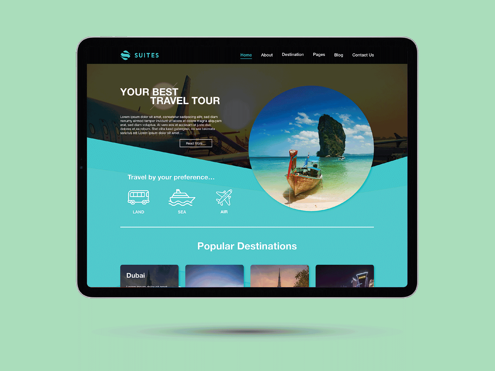 Tours Home Page art branding clean clean ui design ui uidesign web webdesign website website design