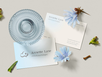 Annette Lane - psychologist business card branding design graphic design identy logo polygraph psychologist