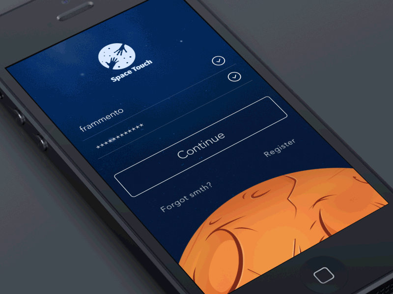 Space Touch iOS App