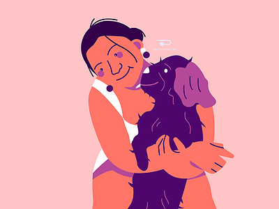 A Human's Best Friend 2d artph character art character artist character design character designer character illustration digital art dog dog illustration doggo illustration illustrator pet art puppy puppy art puppy dog puppy illustration shapes vector art